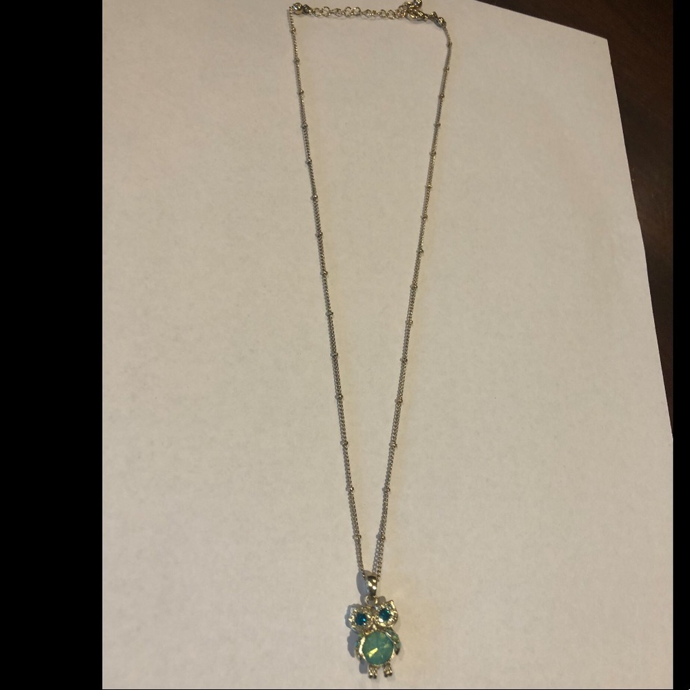 Gold Owl Necklace